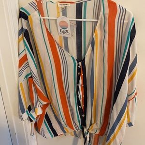 3x cute stripe top